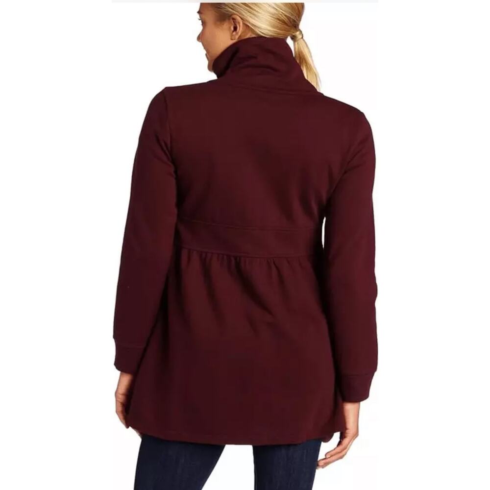 prAna Sylvie Jacket Trench Coat in Port Size S - Picture 2 of 6